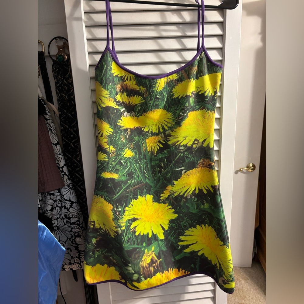 Tyler McGillivary Floral Print Spaghetti Strap Dress